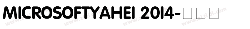 MicrosoftYaHei 2014字体转换